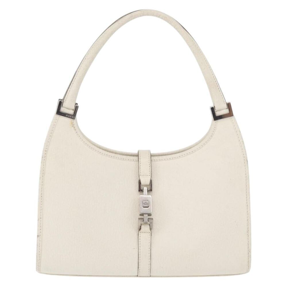 Gucci Leather Jackie Handbag White